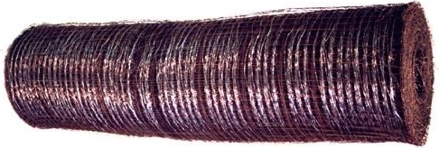 Rabicna mreža, pocinkana 16 × 16 mm, žica 0,8 mm, višina 1000 mm, dolžina 25 m