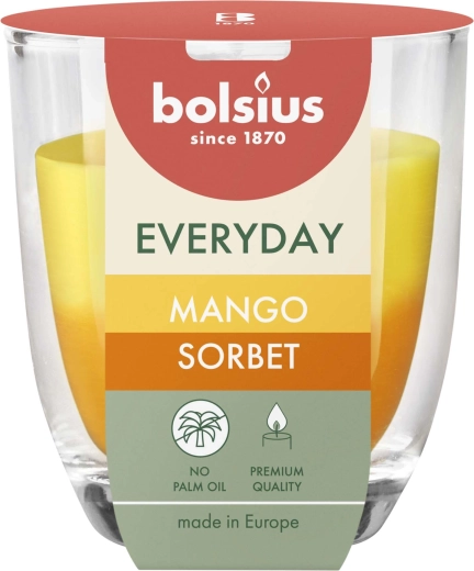 Dišeča sveča v steklu mango sorbet 8 × 7 cm, do 24 h