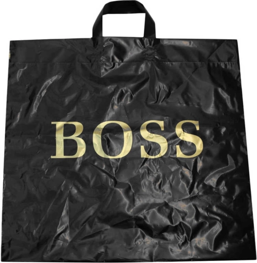 Nakupovalna plastična vrečka BOSS črna 50 × 50 cm