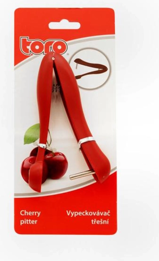 Odstranjevalnik koščic za češnje, črn, 12,5 × 2,5 cm