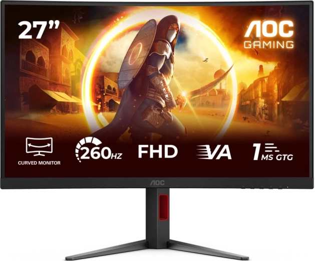 AOC Gaming 27" ukrivljen igralni monitor C27G4Z2 VA 260 Hz