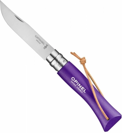 Žepni nož OPINEL N°07 Trekking vijoličen, bukov les, 8 cm