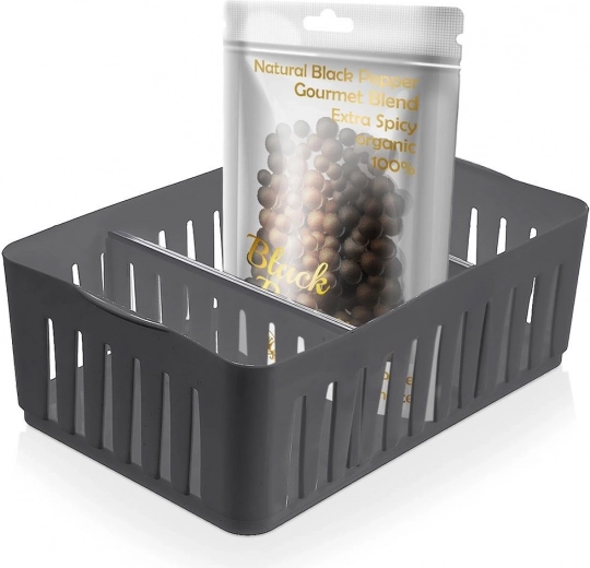 Organizator za začimbe, siv 24,5 × 16 × 8 cm
