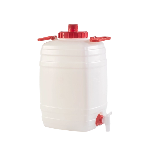 Plastični sod 25 l s pokrovom, ročajem in odzračevanjem