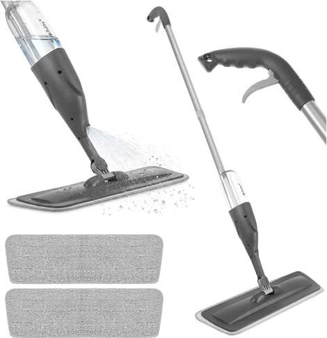 Ruhhy razpršilni mop 300 ml s 3 prevlekami iz mikrovlaken