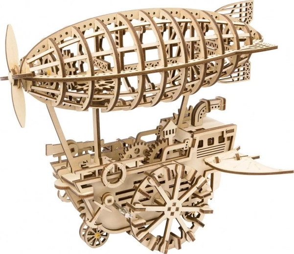 Lesena mehanska uganka steampunk zračni ladij