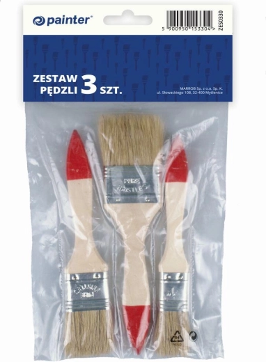Set ploščatih čopičev za barvanje 3 kosi (1/2", 1", 2")