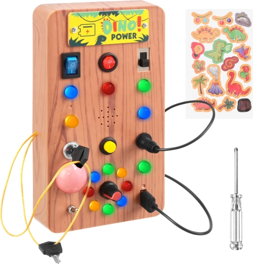 Kruzzel Activity Board with LED Switches