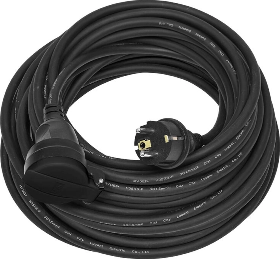 Podaljševalni kabel 20 m IP44, guma/neopren, 3×1,5 mm²