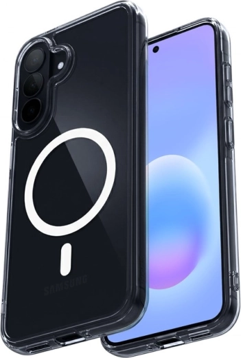 Crong hibridni prozoren magnetni ovitek MagSafe za Samsung Galaxy A57 - 1 kos