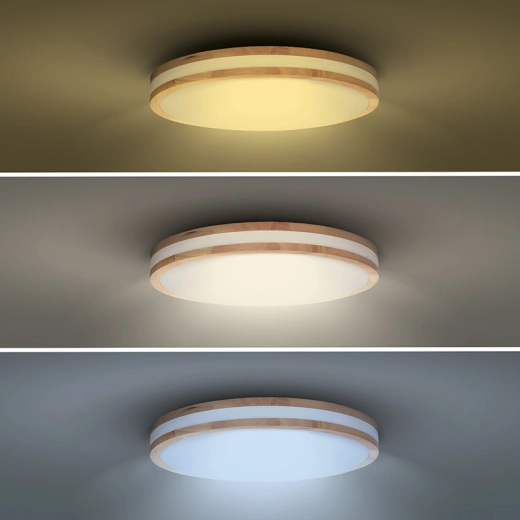 Adjustable light temperature from 3000–6500 K