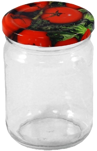 Steklena konzervna posoda 280 ml s pokrovom 82 mm