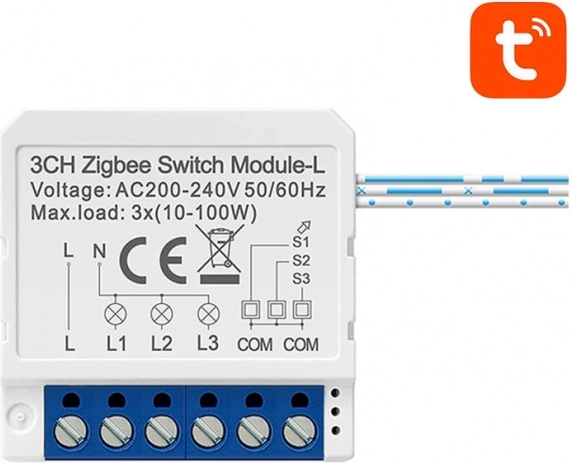 Pametno stikalo ZigBee brez nevtralnega vodnika Avatto LZWSM16-W3
