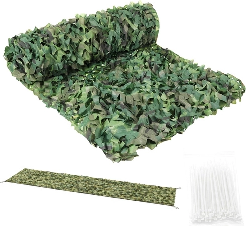 Maskirna mreža 2 × 5 m GARDLOV Woodland s 100 veznimi trakovi