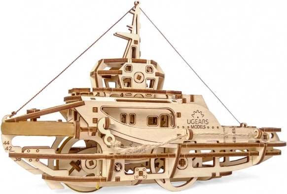 Ugears lesene mehanske sestavljanke vlačilec