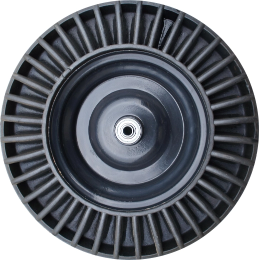 Kolo s polno gumo in ležajem za gradbeni samokolnik 390 mm