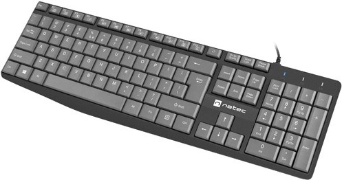 Tipkovnica Natec Nautilus US Slim 1.8m črno-siva