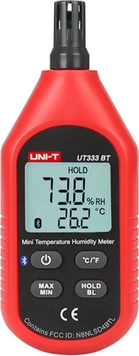 Uni‑T mini merilnik temperature in vlažnosti z Bluetooth