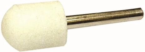 Cylindrical rounded grinding point 12 × 16 mm with 3 mm shank, grit 16