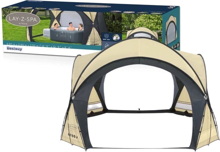 Nadstrešek za masažno kad 3,90 m x 3,90 m x 2,55 m