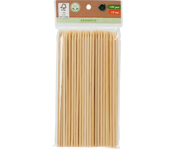 Bambusove palčke 15 cm, komplet 100 kos
