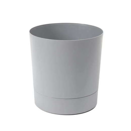 Cvetlični lonček s podstavkom Aura 22,5 cm siv