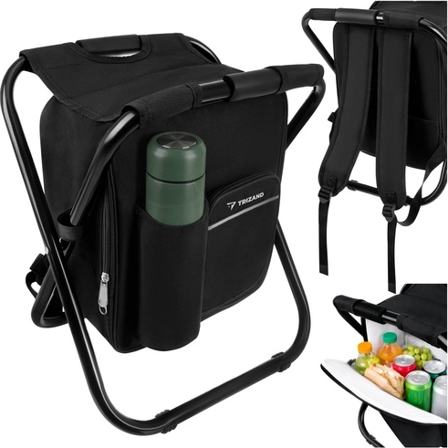 Zložljiv hladilni nahrbtnik s stolčkom TRIZAND 3v1, nosilnost 150 kg