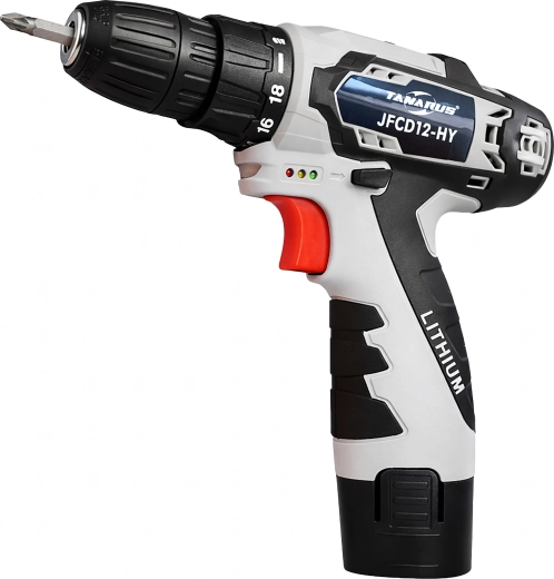 Akumulatorski vijačnik 12 V z LED, kovčkom in 2× baterijo 1,5 Ah