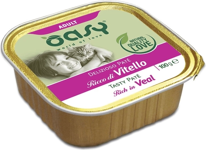 Oasy Tasty Pate Adult pašteta s teletino, 100 g
