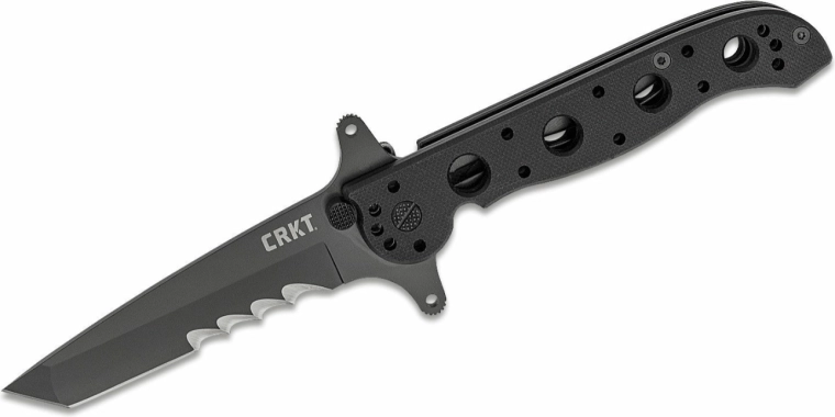 Taktični zložljivi nož CRKT M16 special forces tanto 8,9 cm, črn, G10, z zaščito