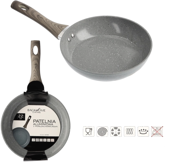 Aluminijasta ponev z marmornim premazom 22 cm