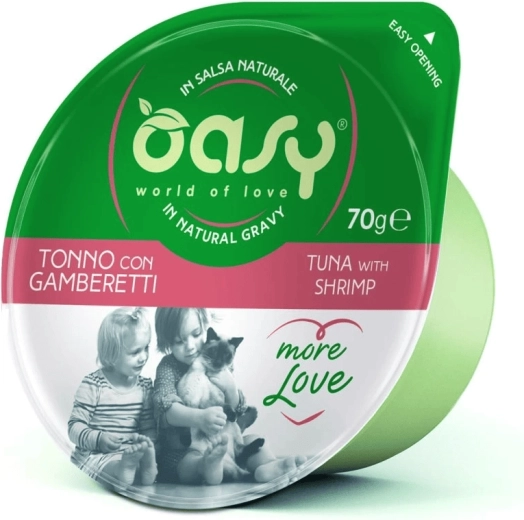 Oasy More Love tuna s kozicami lonček 70 g