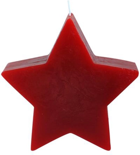 Christmas star candle red 375 g