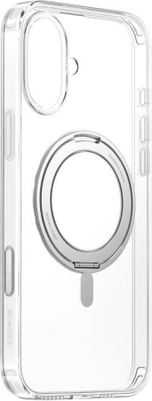Baseus SkyRing 360° magnetni ovitek s stojalom za iPhone 16, prosojen