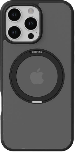 Zaščitni ovitek TORRAS Ostand Pro za iPhone 16 Pro Max, črn