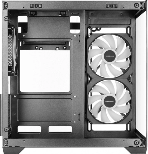 Dual-chamber layout and clean cable management