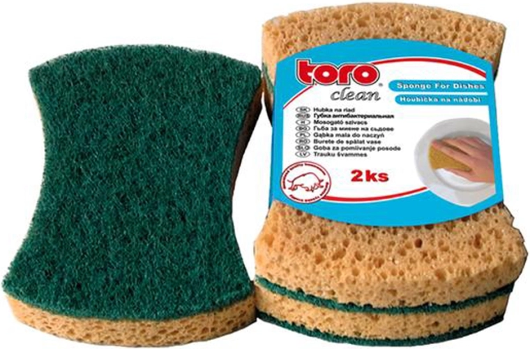 Shaped dish sponge TORO, 2 pcs