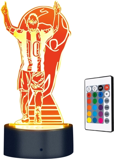 3D nočna lučka Lionel Messi Champion