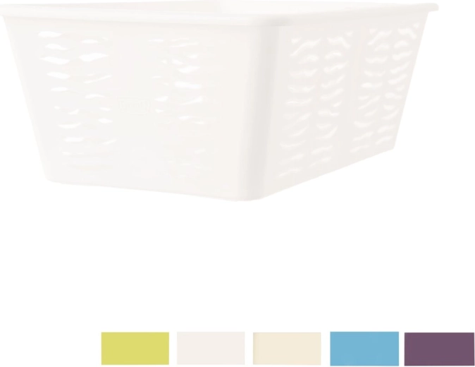 Shranjevalna košarica Zebra iz plastike 30 × 20 × 11,1 cm (mešane barve)