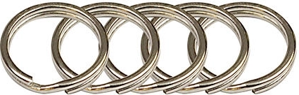 Obroček za ključe 15 mm, ponikljan (50 kos)