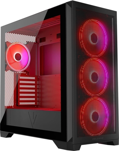 Računalniško ohišje VOLCANO Expanse S ARGB črno