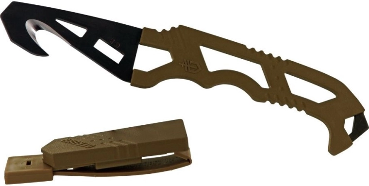 Reševalni nož s kavljem GERBER Crisis Hook Knife, tan