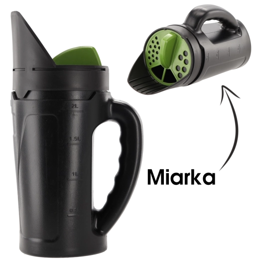 Ročni raztresovalnik in posipalnik 2,5 l za semena, gnojilo, sol in pesek