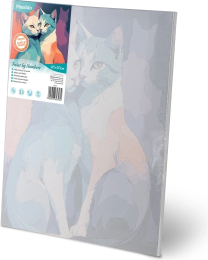 Predtiskano platno z oštevilčenimi območji