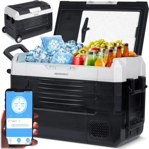 Kompresorski avtomobilski hladilnik BERDSEN Icemax 400 40 l – črno-siv