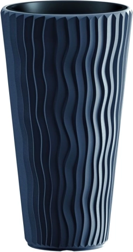 Cvetlični lonec Prosperplast Sandy Slim 45 l antracit z vložkom