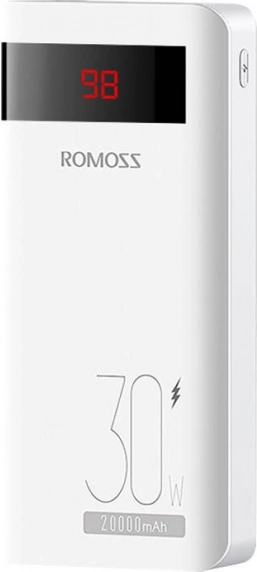 Powerbanka ROMOSS Sense6PS Pro 20000 mAh 30 W bela