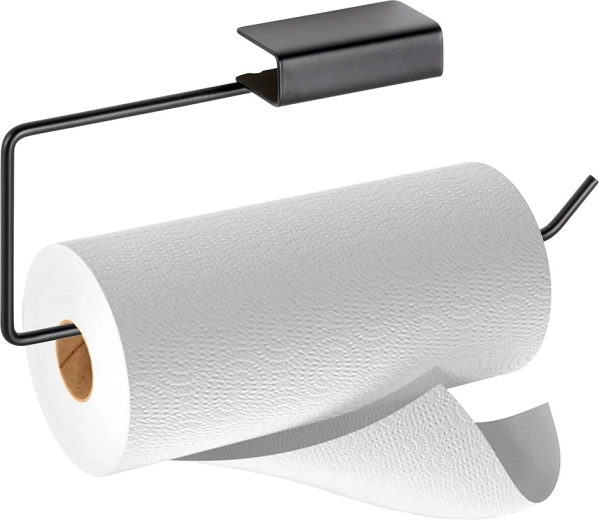 Kovinsko stojalo za papirnate brisače, črno 30 × 4,5 × 13 cm