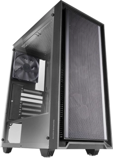Računalniško ohišje MARS MC-PMAX Black ATX s 4 FDB ventilatorji