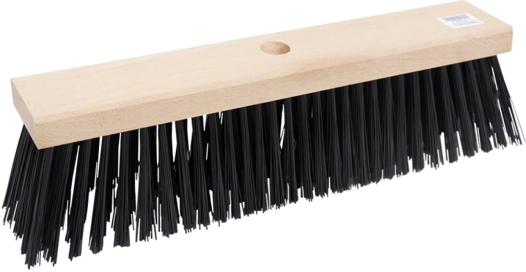 Cestna metla na držalo 40 × 8 cm, lesena, PET vlakna 9 cm